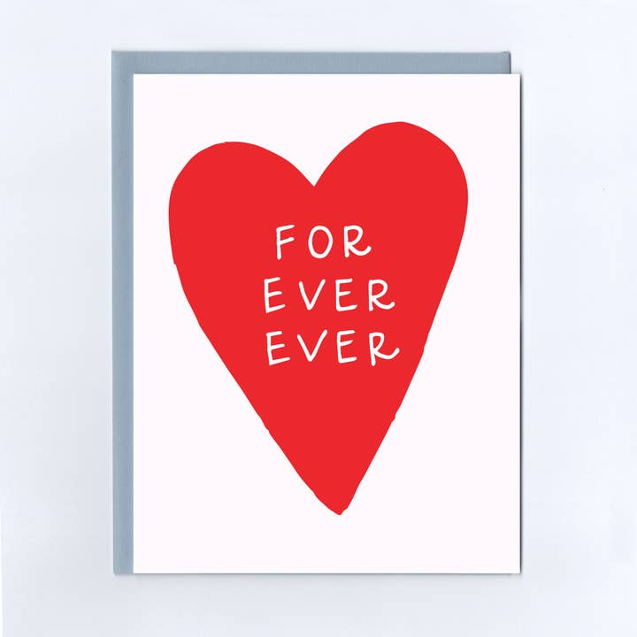 For Ever Ever Heart Greeting Card for wholesale by The Treasurie