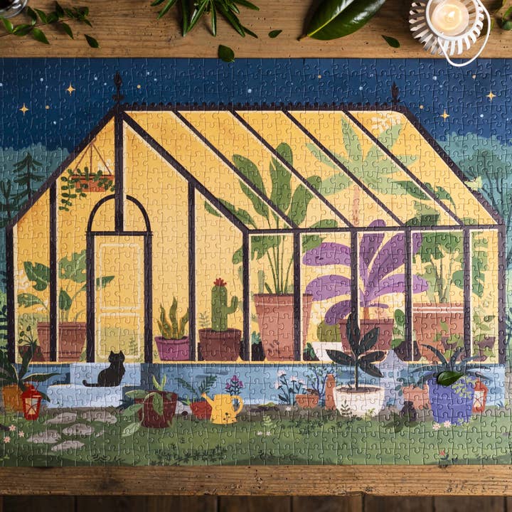 Trevell - Wholesale Puzzle - Adult - Midnight Greenhouse Puzzle - Trevell - 1000 pieces1