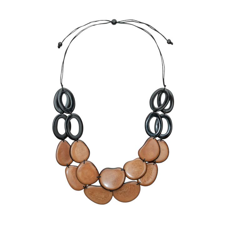 Organic Tagua Jewelry - Wholesale Bib Necklace - Africa Necklace22