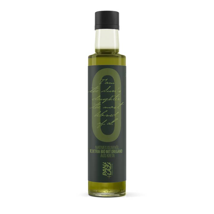 Organic Crete extra virgin olive oil with oregano for wholesale by Panalaza