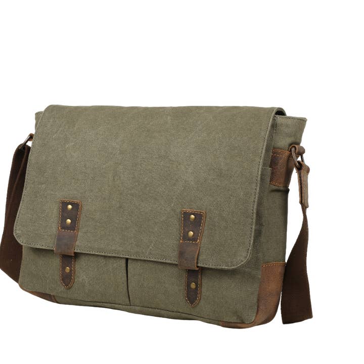 Men's Gifts Australia - Wholesale Messenger bag – Men's - Canvas Messenger Bag-Trooper-153
