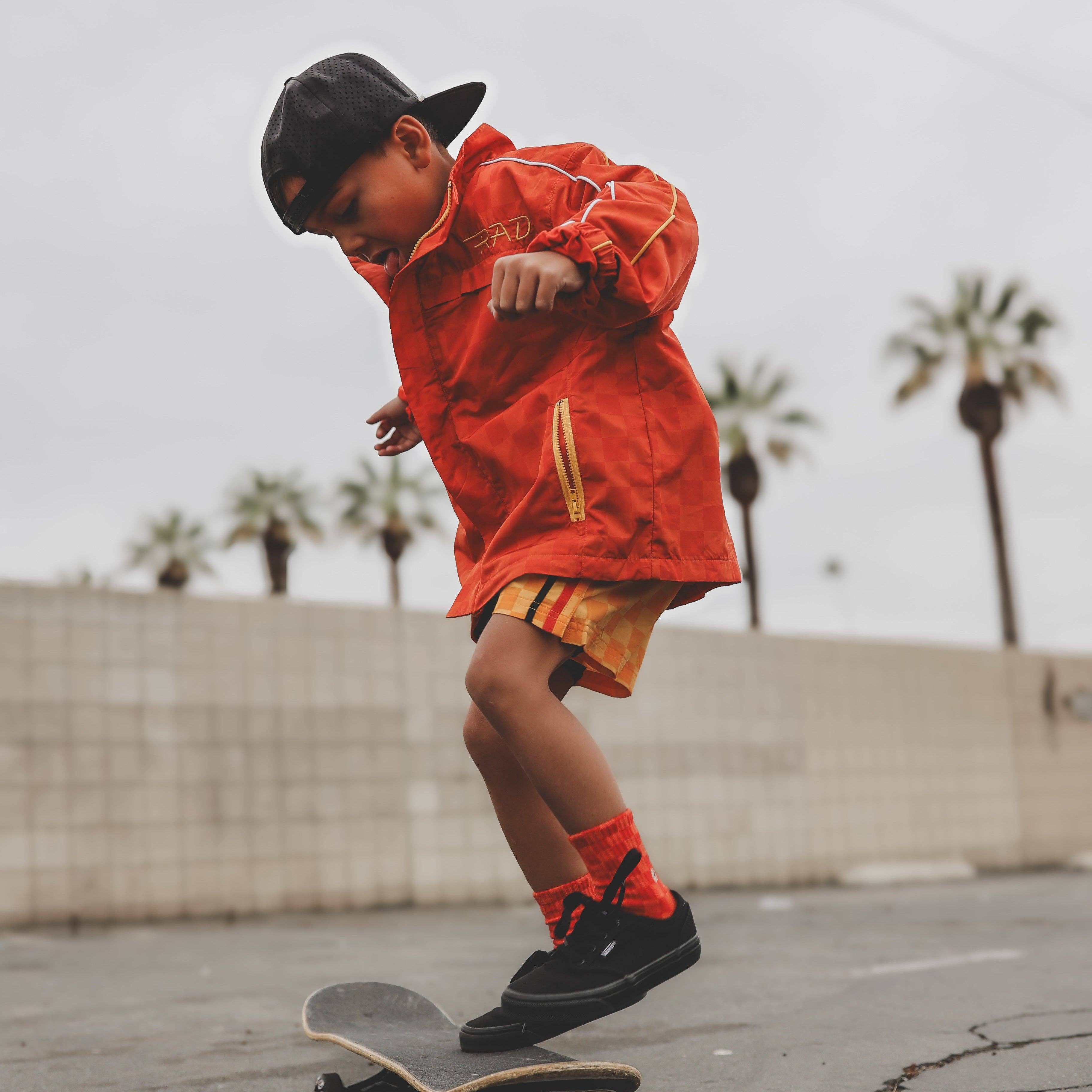 Little Rad Things - Wholesale Shorts - Kids - [PRE-ORDER] RETRO-WAVE HYBRID BOARD SHORT - YELLOW7