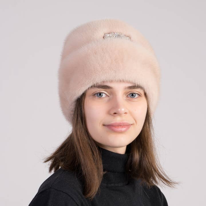 FurStyleUa – Engroshandel Pels-/kunstpelsfrakke - Dame – Mink Fur Hat Kvinders vinterluksus ægte minkpelshatte