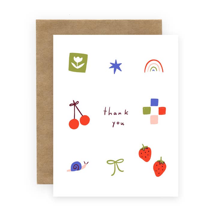 Little Things Thank You Card for wholesale by Laura Supnik