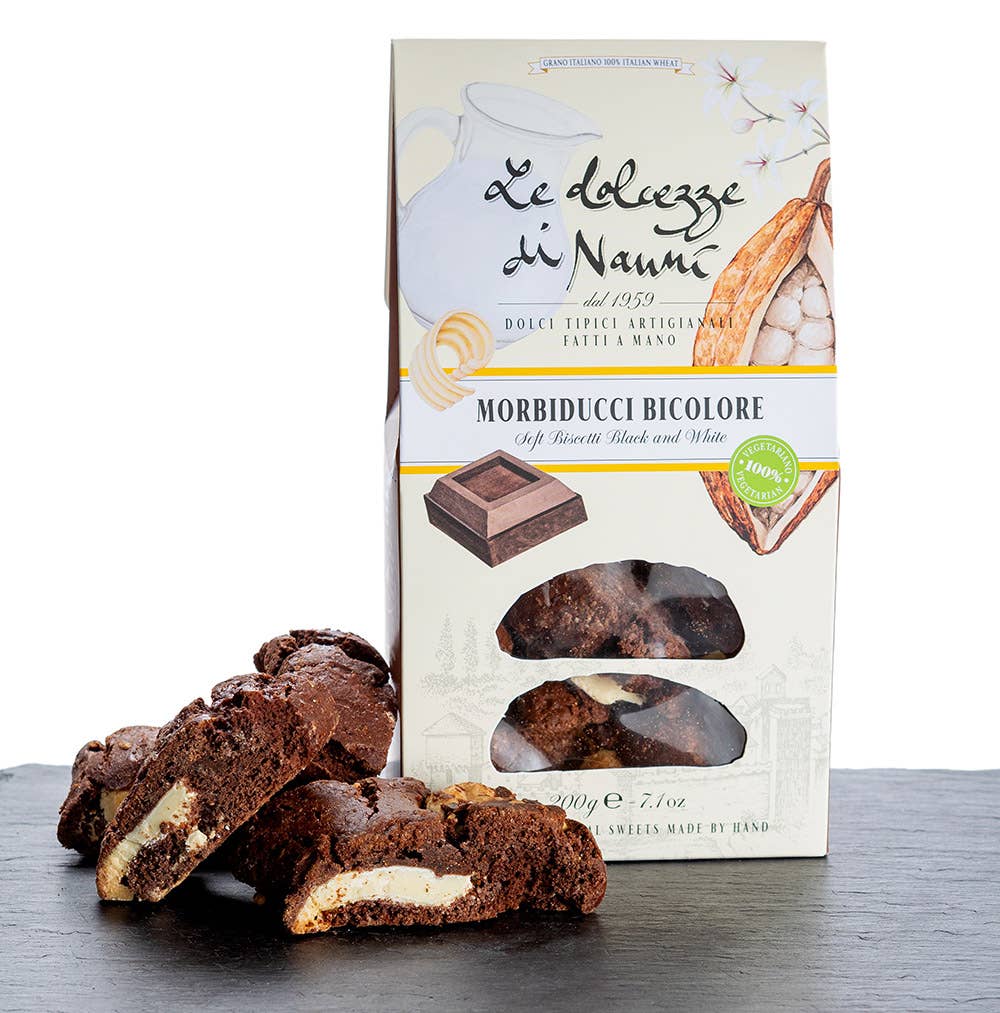 Le Dolcezze di Nanni - Vente Biscuits - 513 Morbiducci bicolor, biscuits mous aux morceaux de chocolat3
