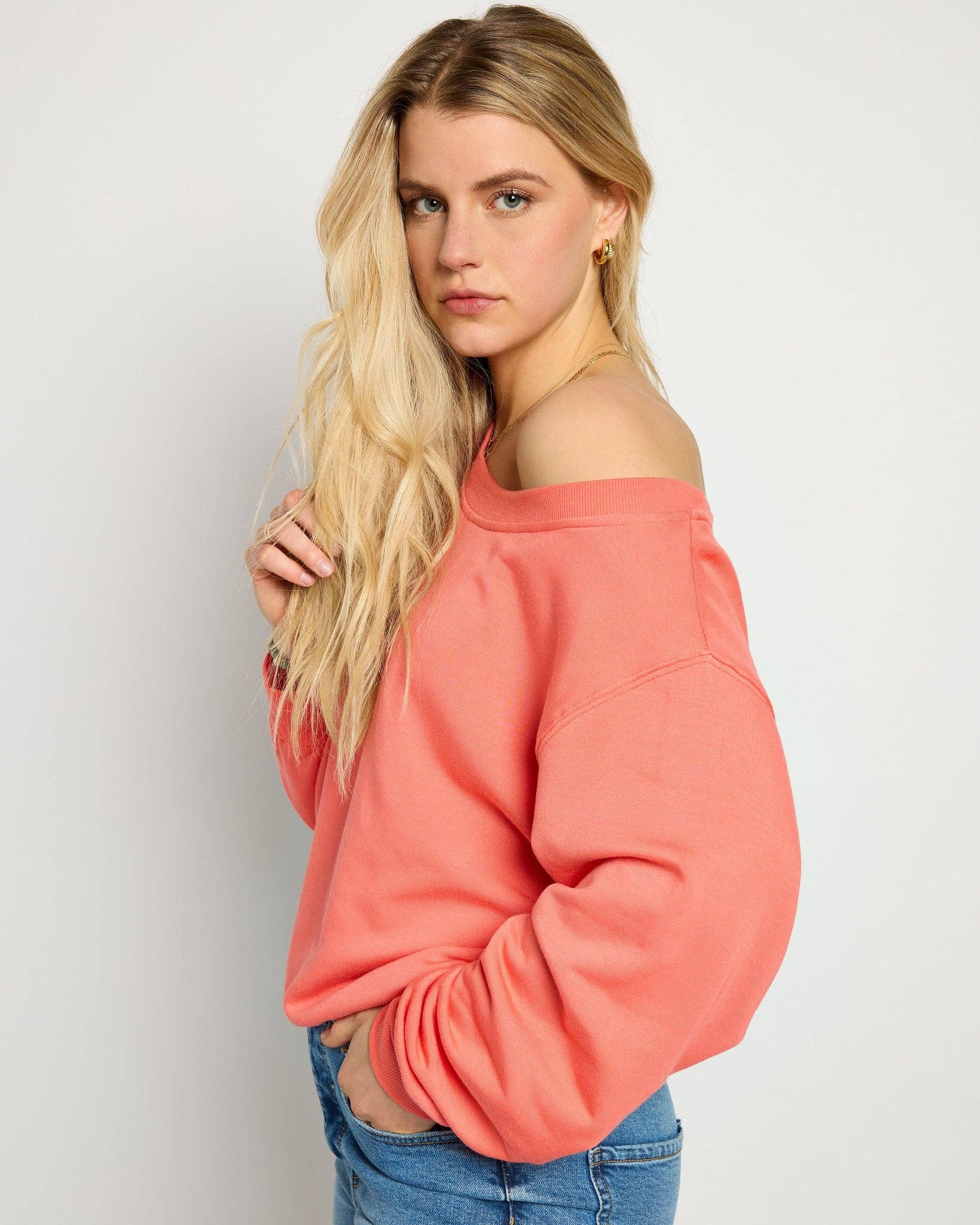 Seventy Eight and Sunny (SEAS) - Wholesale Sweatshirt - Women's - Brooksville One Shoulder Sweatshirt27