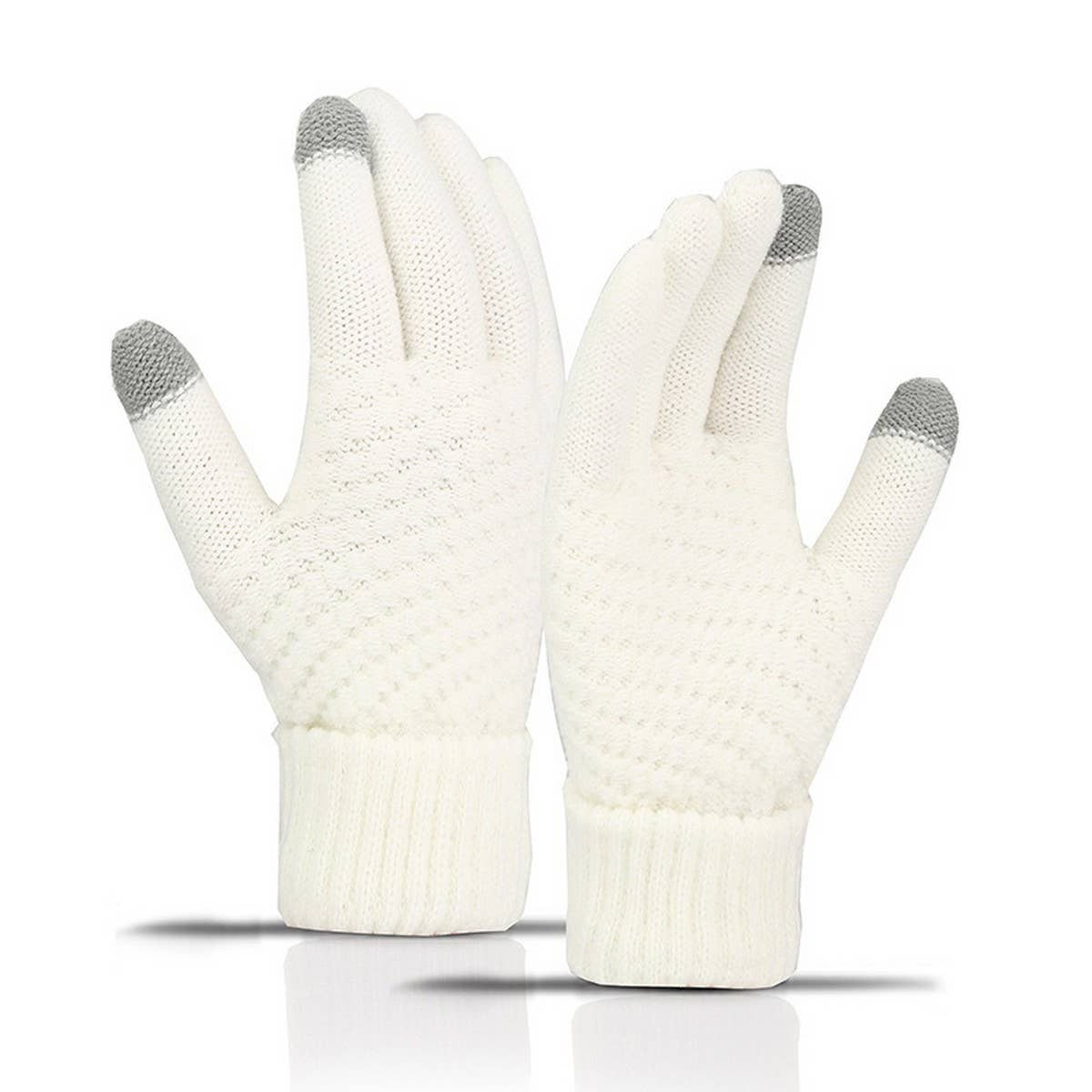 NINEXIS - Wholesale Gloves - Women's - CWAG00551_WOMEN WINTER CUTE KNIT TOUCHSCREEN GLOVES3