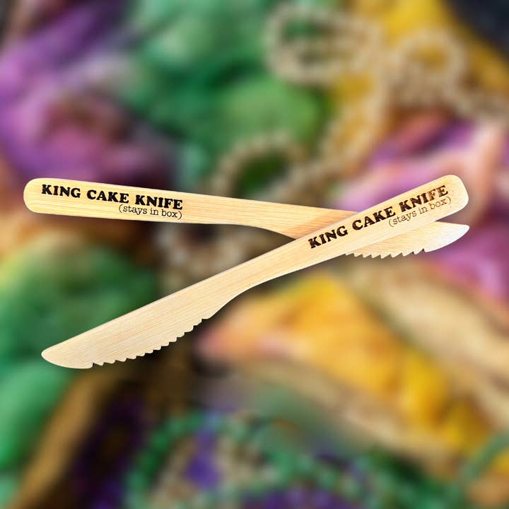 Geaux Magnolia - Wholesale Kitchen/Utility Knife - King Cake Knife Mardi Gras Louisiana2