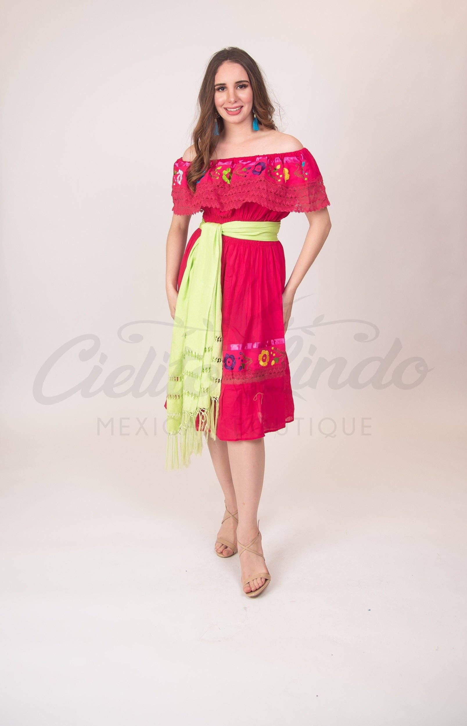 Cielito Lindo – wholesale Scarf – Women's – Silky Shawl Rebozo12