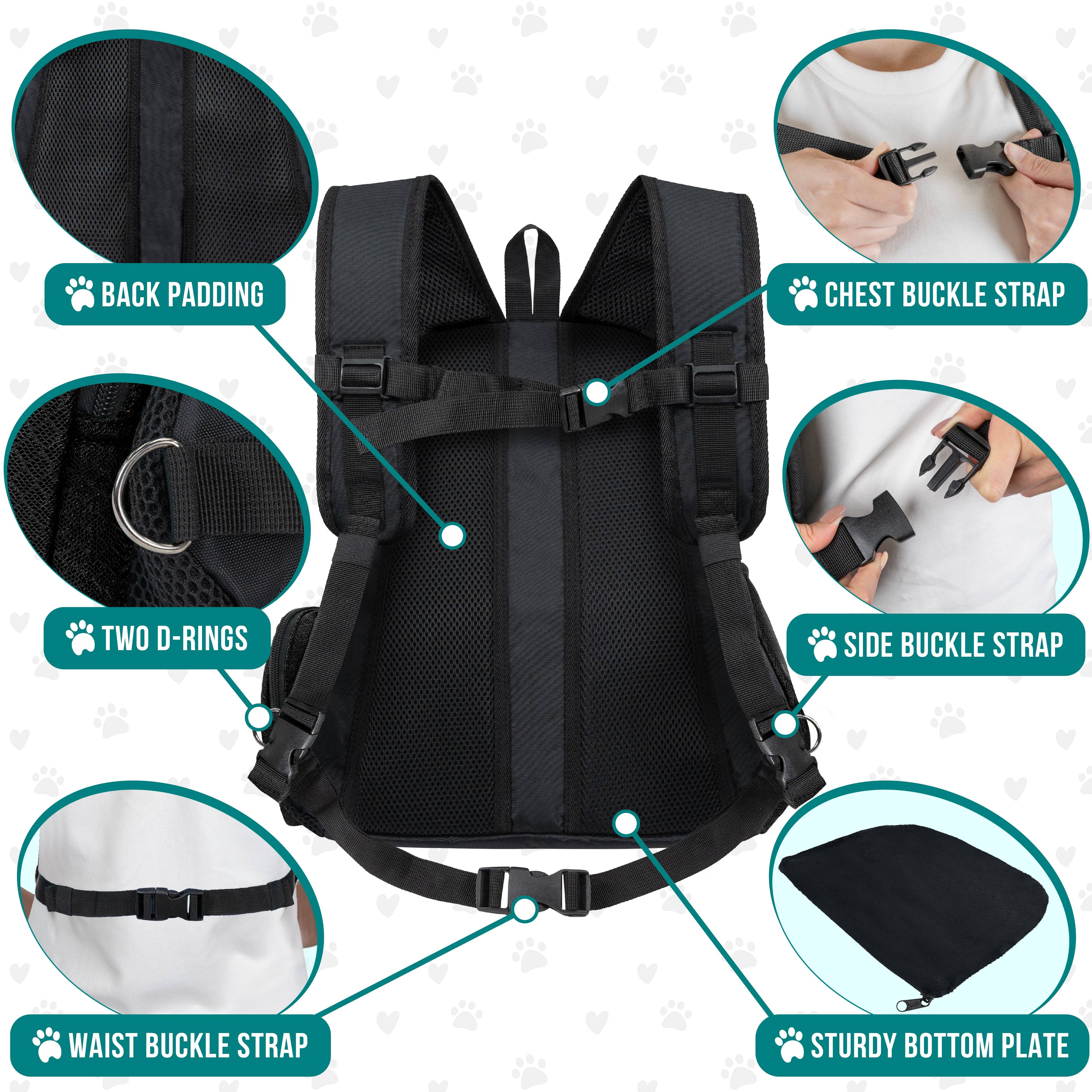 PetAmi - Wholesale Pet Carrier - Cat/Dog - Extra Ventilated Front Chest Pet Carrier Backpack17