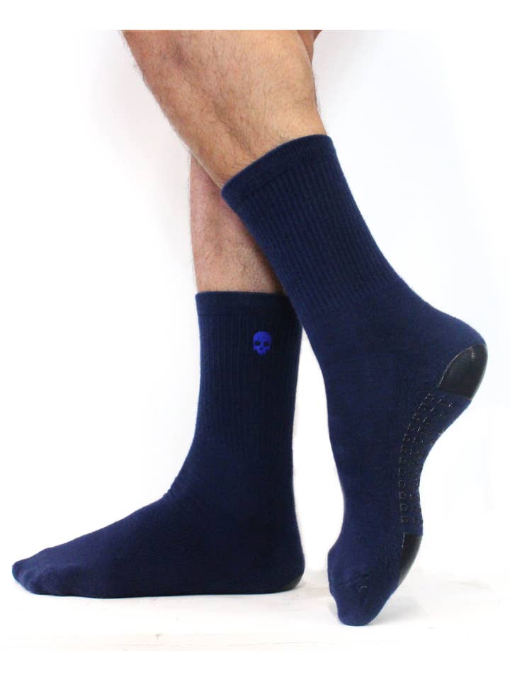 Arebesk - Wholesale Socks - Men's - Skull and Bones Grip Sock- Men's