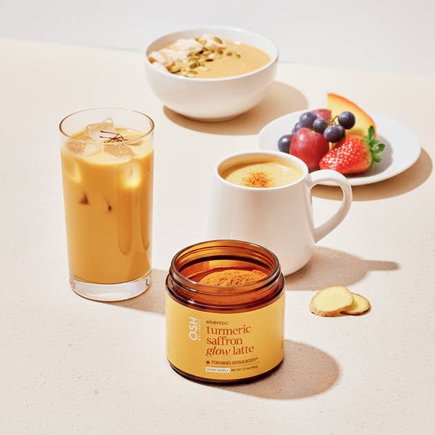 Osh Wellness - Ayurvedic Wellness - Wholesale Powdered Health Drink - Turmeric Saffron Glow Latte1