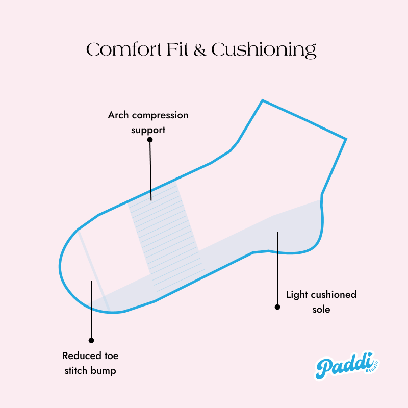 Paddi Studio - Wholesale Socks - Women's - Cute Heart embroidered grip socks - White3