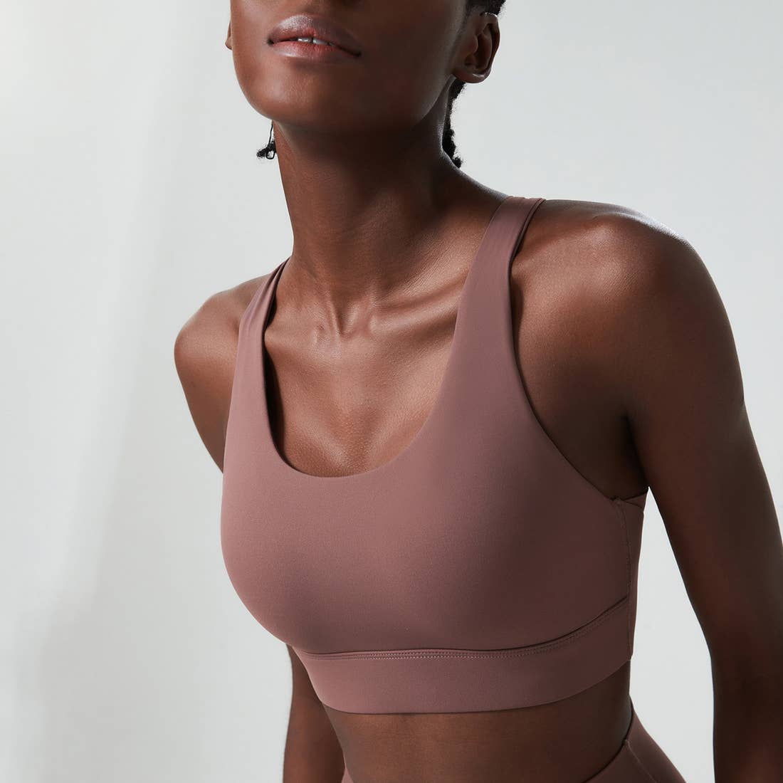 Sodalemon – Sutiã desportivo - Mulher por atacado – Sutiã esportivo de fitness de alto suporte com fivela traseira de cor sólida6