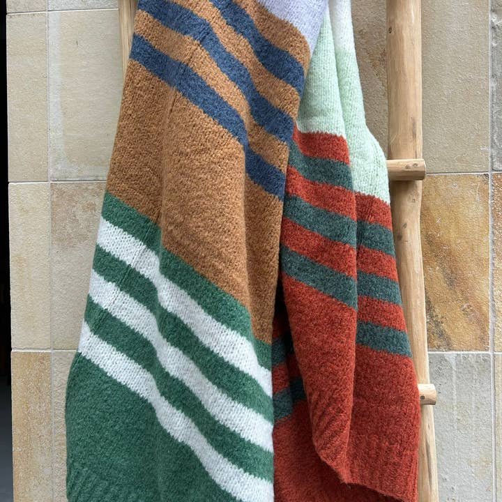 Crafts by Solid - Wholesale Throw Blanket - Summer Blanket - Multi colour - Cozy luxury 130cm x 170cm