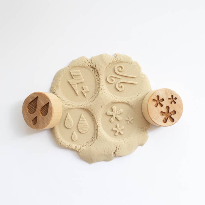 Træstempelsæt - Nedbør for engroshandel hos Studio de Rijk