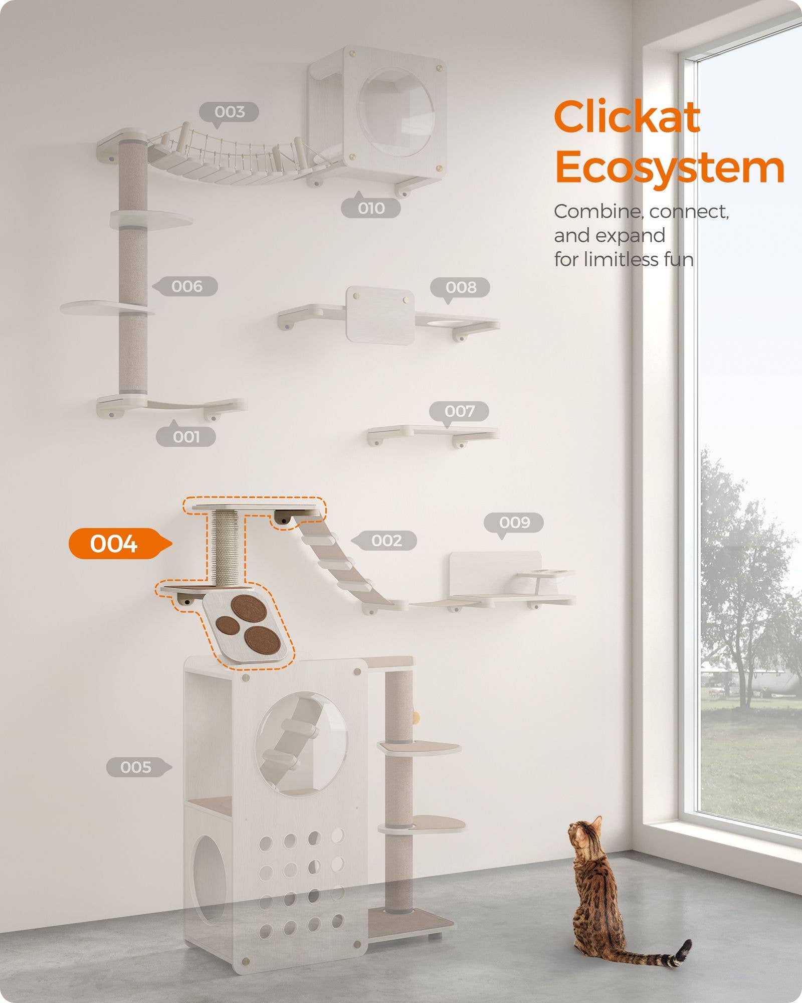 Greenwestons – wholesale Pet scratcher – Cat – Collection - No.004 Cat Stairs for Wall1