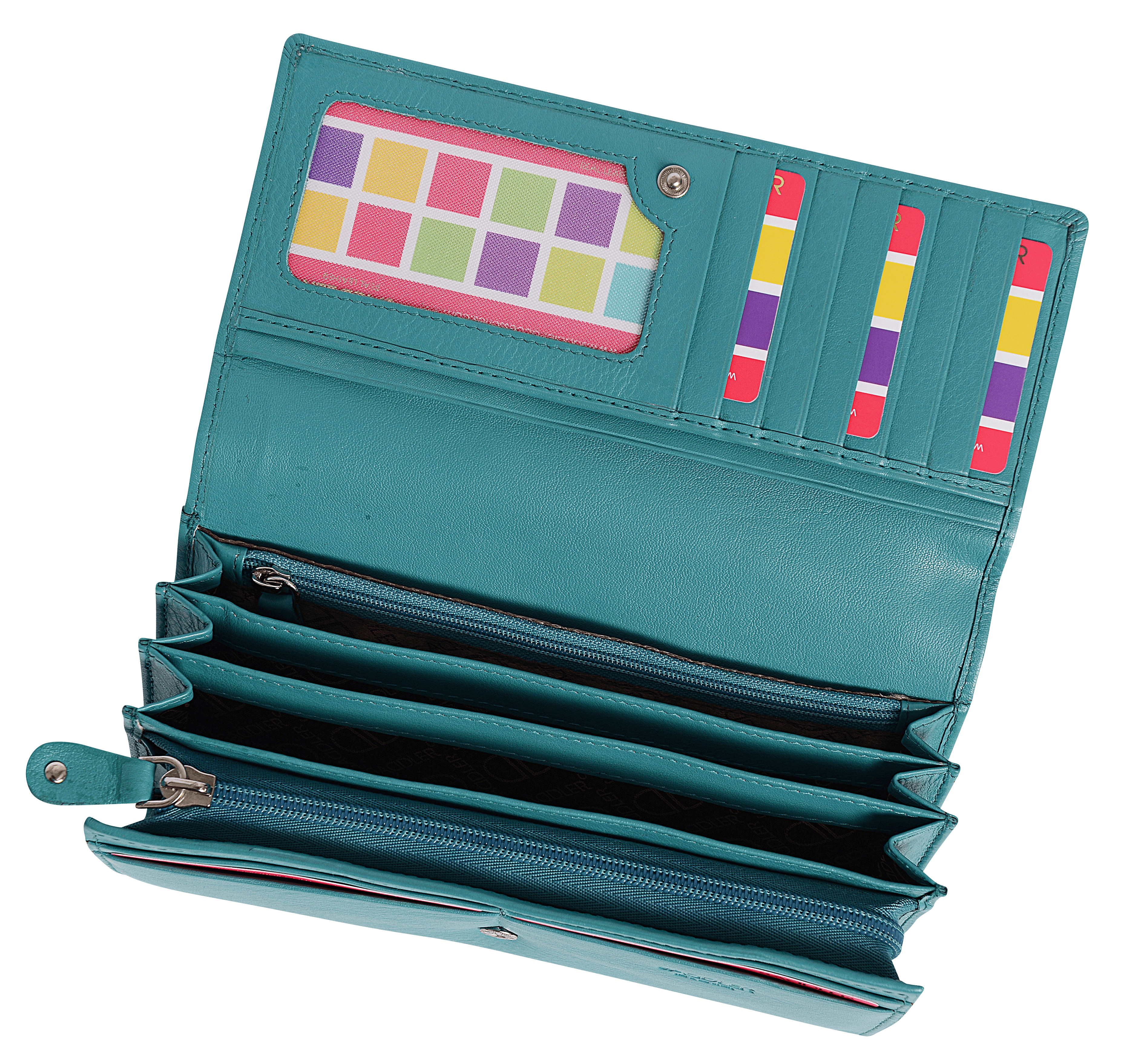 SADDLER - Vente Portefeuille – femme - Grand Portefeuille en Cuir à Sections Multiples "Grace" – Fait Main par Saddler | Protégé RFID & Boîte Cadeau9