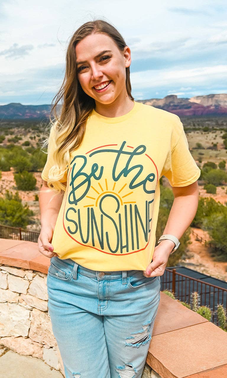 Sugar Stitch - Wholesale Screen Printed T-Shirt - Women's - Sunny Be the Sunshine Graphic T-Shirt6