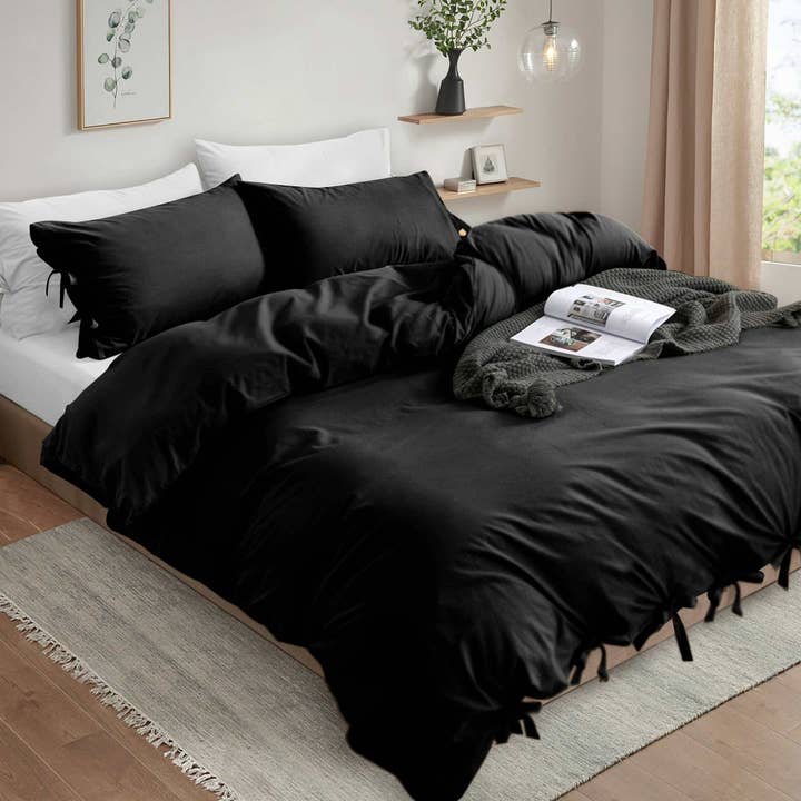 Cotton Passion - Venta al por mayor Fundas nórdicas - Juego de funda nórdica anudada – Ropa de cama de lujo de microfibra suave