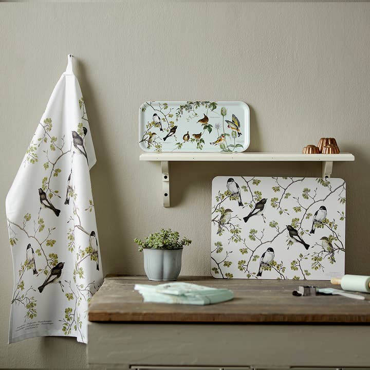 Koustrupco - Wholesale Makeup/Cosmetic Bag - Garden Birds Cosmetic bags in organic cotton- Made in Europe