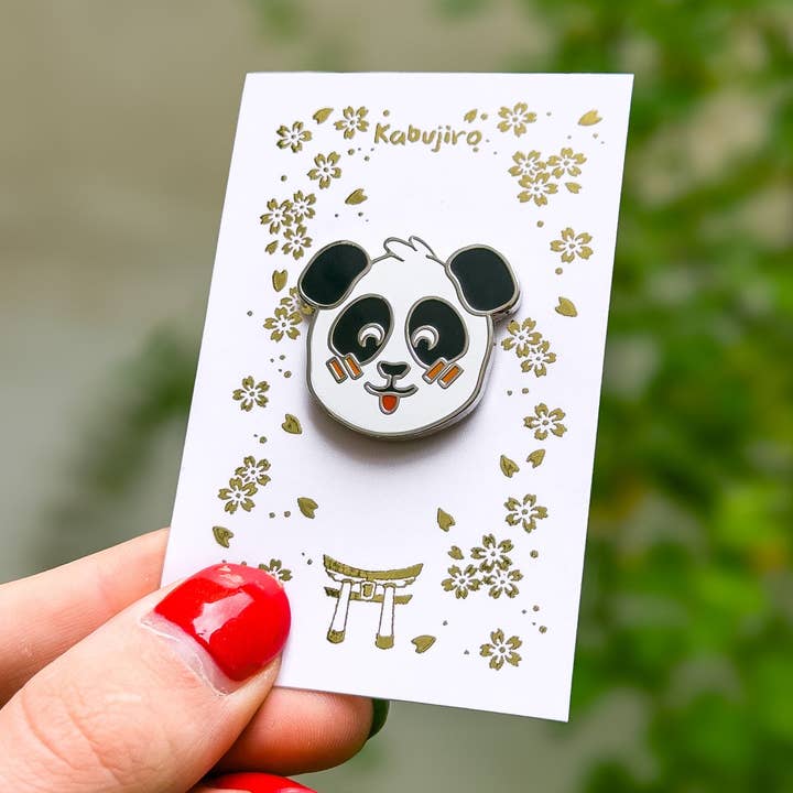 Panda Enamel Pin for wholesale by Kabujiro