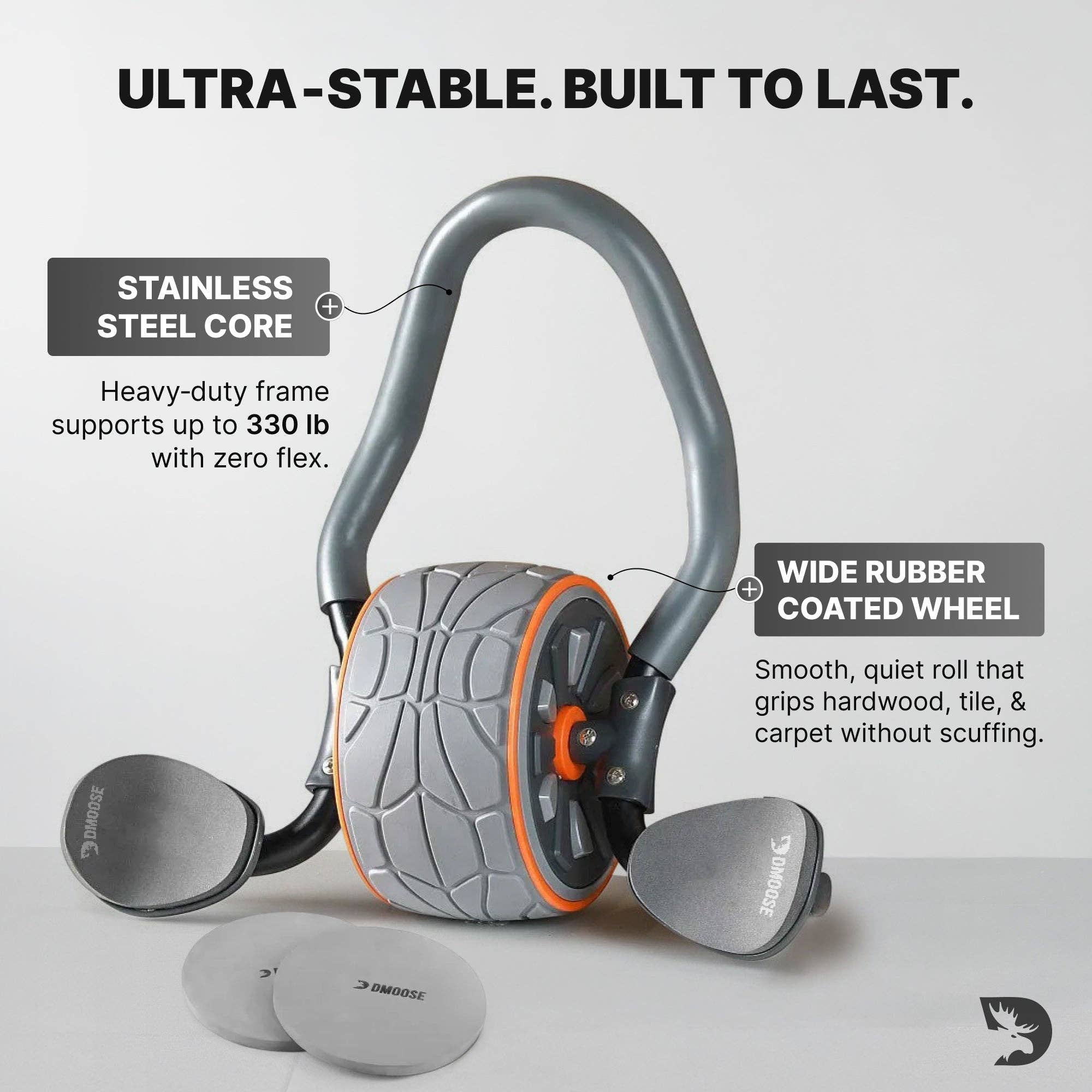 Gray DMoose Ab Roller for wholesale on Faire4