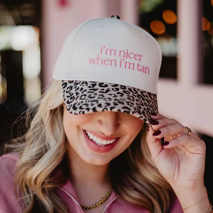 Katydid - Vente Casquette de camionneur – femme - Je suis plus sympa quand je suis bronzé Chapeaux vintage bicolores12