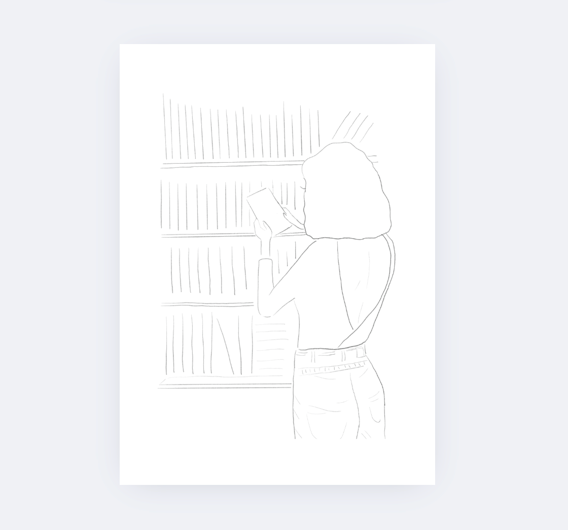 Sarah Ruth Frey - Wholesale Sketchbook/Sketchpad - Bookish Paintable Pages | Watercoloring Set6