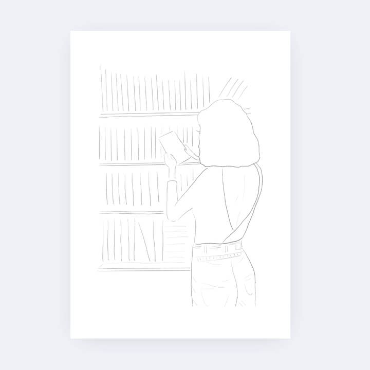 Sarah Ruth Frey - Wholesale Sketchbook/Sketchpad - Bookish Paintable Pages | Watercoloring Set6