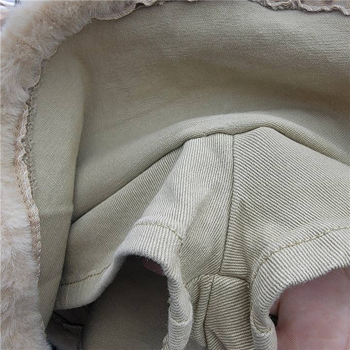 Sanyao Fashion - Wholesale Skirt – Women’s - 1M260 Retro Fur-Trimmed Denim Layered Skirt for Autumn5