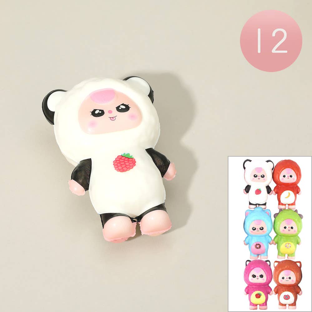 Sensibling Corp. - Wholesale Squishy Toy - Kids & Baby - 12PCS - Cute Animal Costume Figure Squishy Toys0