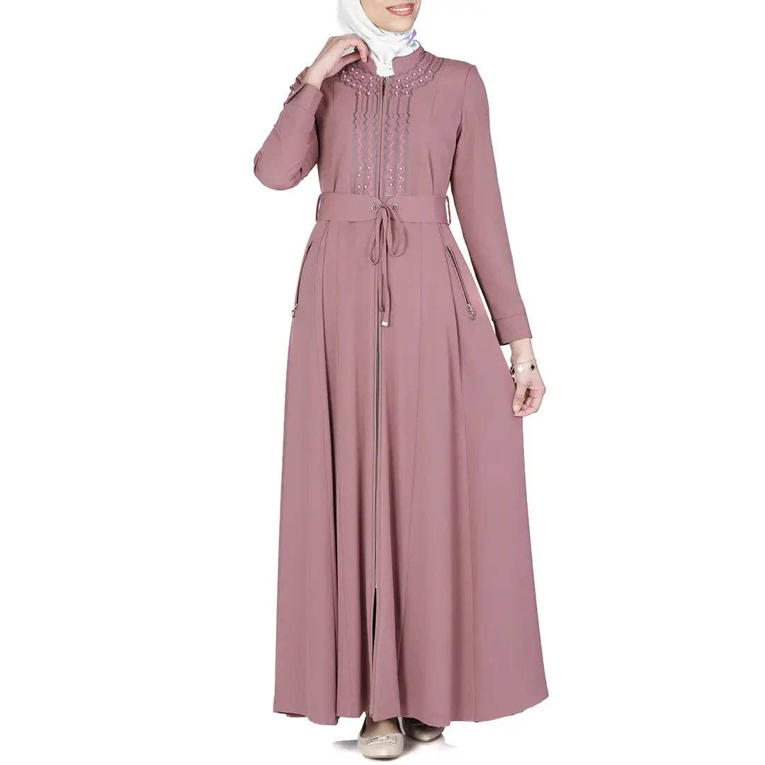Palestinian Elegance - Wholesale Dress - Women's - Elegant Lulu's Jilbab: Luxurious Design and Comfort for Every Occasion3