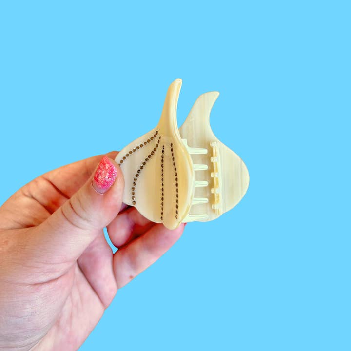 The Peach Fuzz - Wholesale Hair Accessories Set - Women's - Garlic Rhinestone Mini Hair Claw3