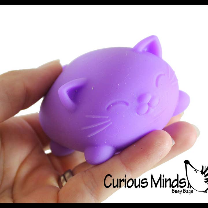 Curious Minds Toys - Wholesale Squishy Toy - Kids & Baby - 1 Cat Nee Doh Soft Fluff- Filled Squeeze Stress Ball3