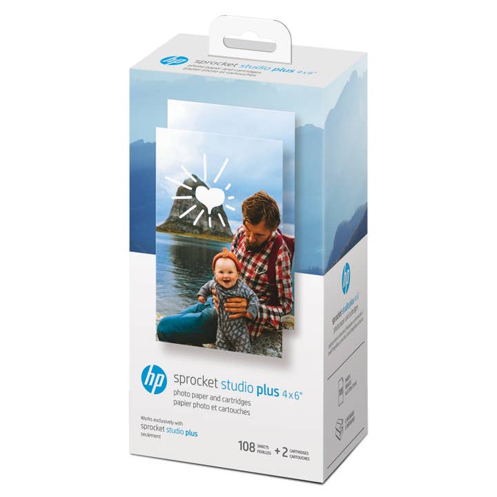 Sprocket Studio Plus 4 x 6” Photo Paper and Cartridges for wholesale by HP