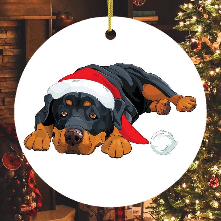 Rottweiler julepynt for engroshandel hos OrnamentallyYou