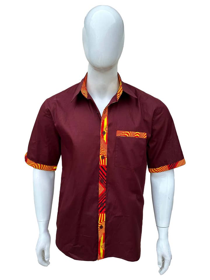 African Half Sleeves Shirt For Men for wholesale by Satsuma Wholesale