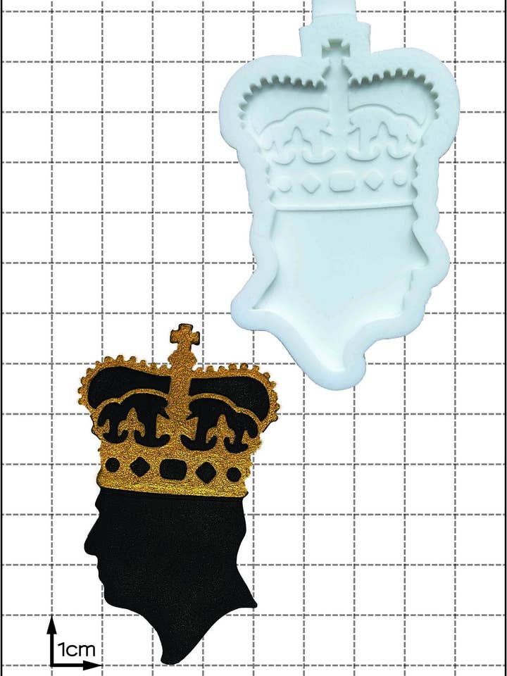 Coronation Silicone Mold - 'Charles III Coronation' for wholesale by FPC Sugarcraft