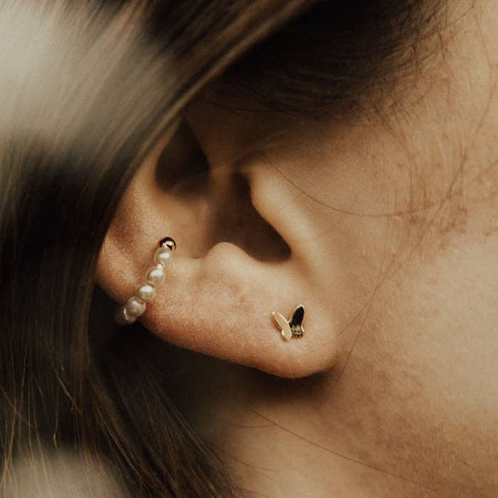 Butterfly Mini Studs for wholesale by Mauve Jewelry Co.