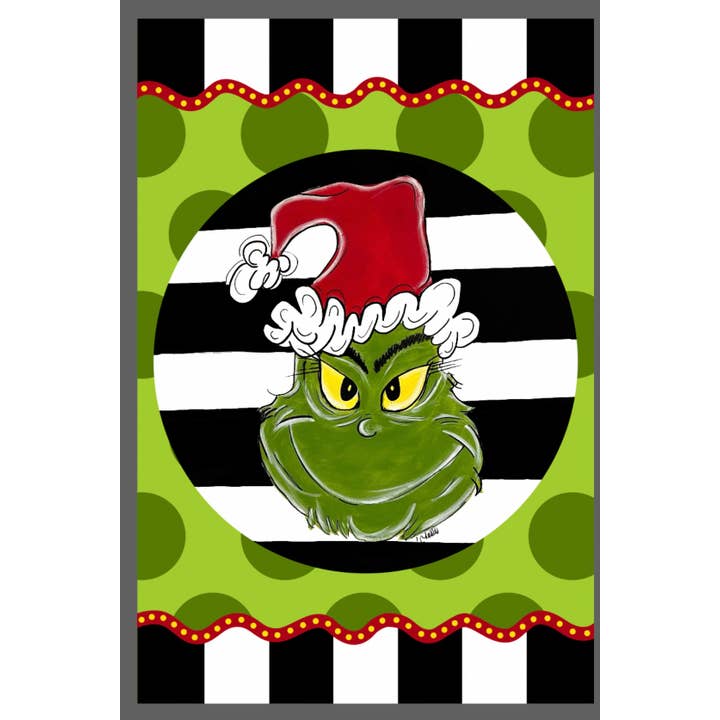 The Happy Butterfly - Vendita all'ingrosso Bandiere - Bandiera da giardino; Natale, Babbo Natale Grinch1