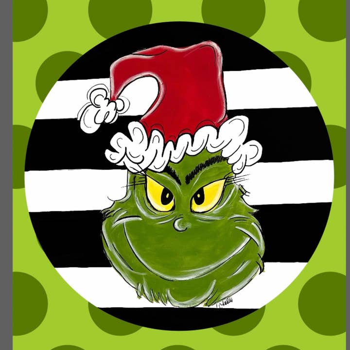The Happy Butterfly - Wholesale Flag - Christmas Garden Flag; Custom Grinch Garden Flag