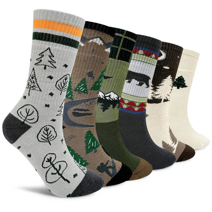 7DAYSSOCKS - Wholesale Socks - Men's - Men's Crew Cushioned Hiking Cotton Socks6