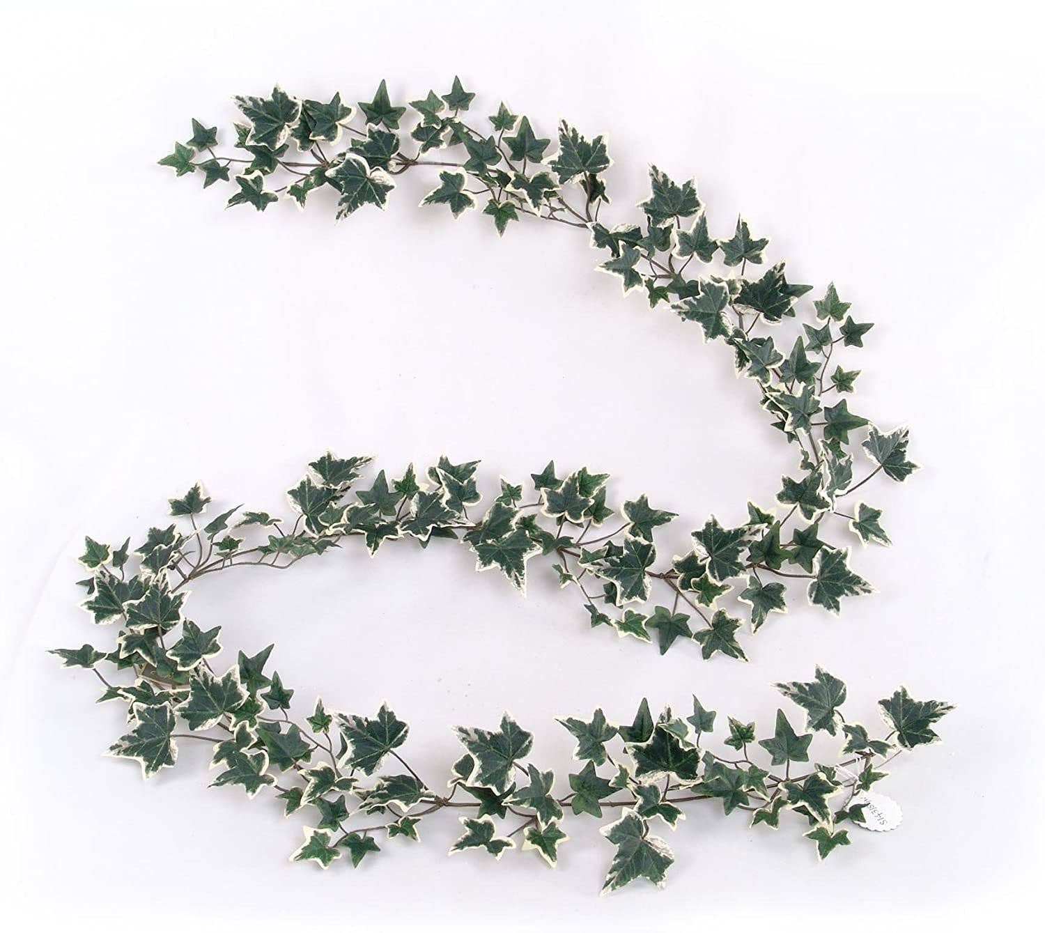 Larksilk – wholesale Bunting/garland – Hanging Green White Ivy Garland- 6' Faux1