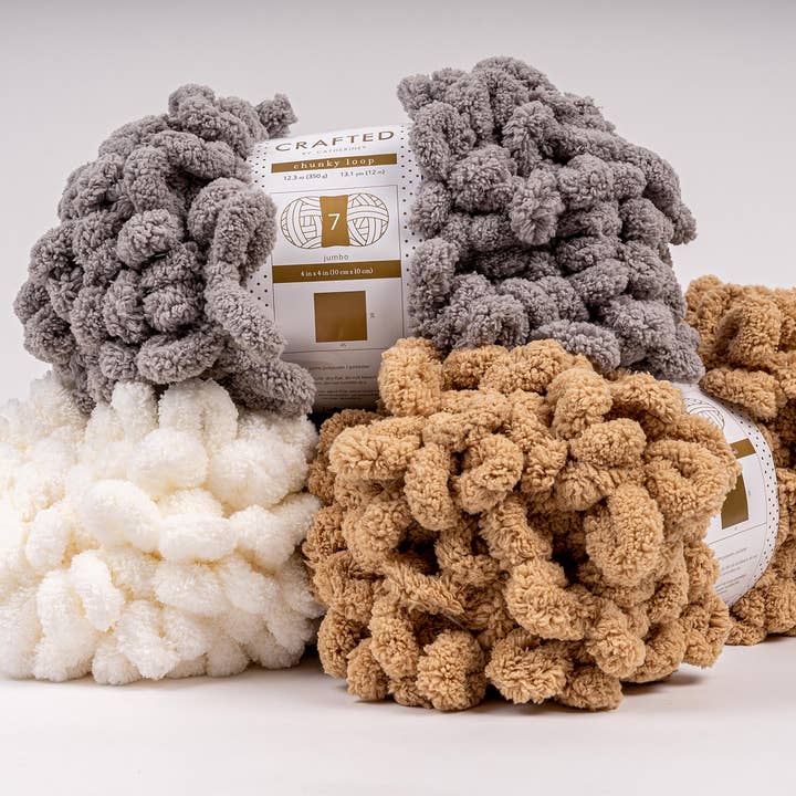 Crafted by Catherine - Wholesale Yarn - Chunky Loop Yarn | 12.3oz/350g | Jumbo #7 | Pack of 31
