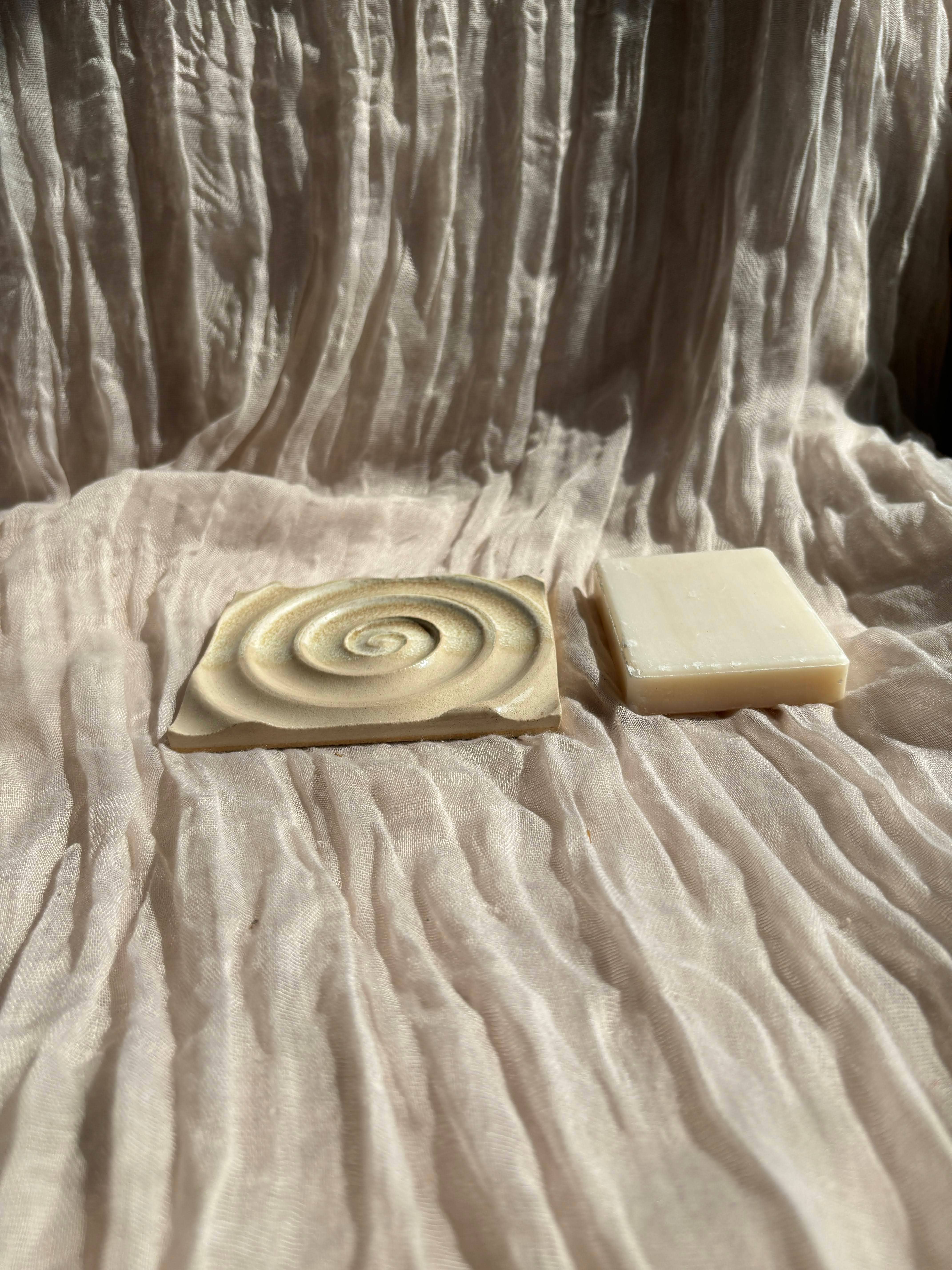 Charlotte Manser Ceramics - Wholesale Bath soap dish - Low Tide Rectangular Soap Dish2