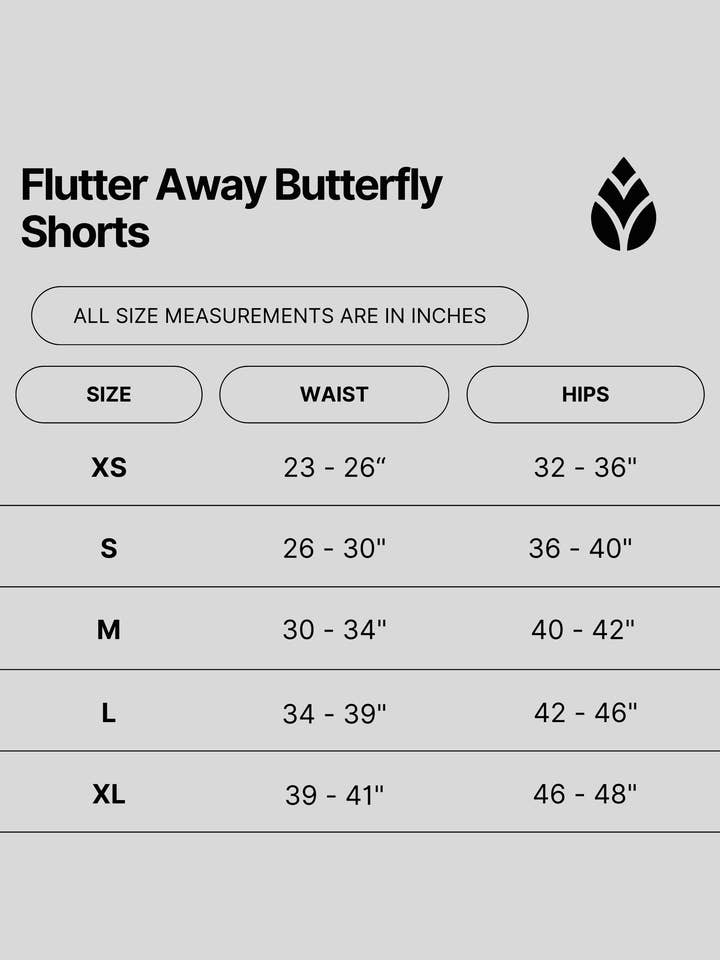 TooLooLah - Wholesale Athletic Shorts - Women's - Flutter Away Butterfly Shorts - White