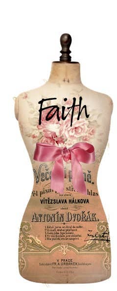 MOMENTS IN THYME - Vente Carte de vœux classique - Formes vestimentaires Foi, Espoir et Amour2