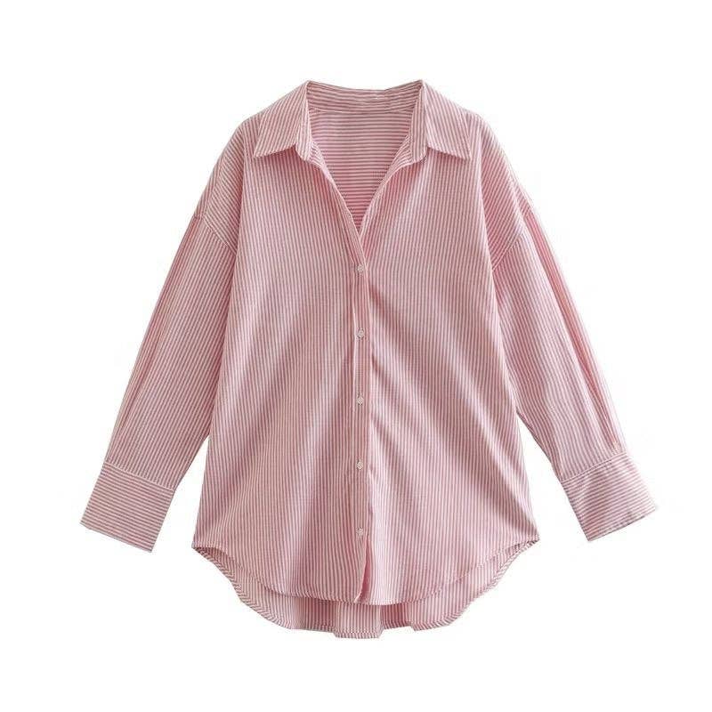 Marayn - Wholesale Button Down Shirt - Women's - European Summer Womens City Chic Poplin Shirt6