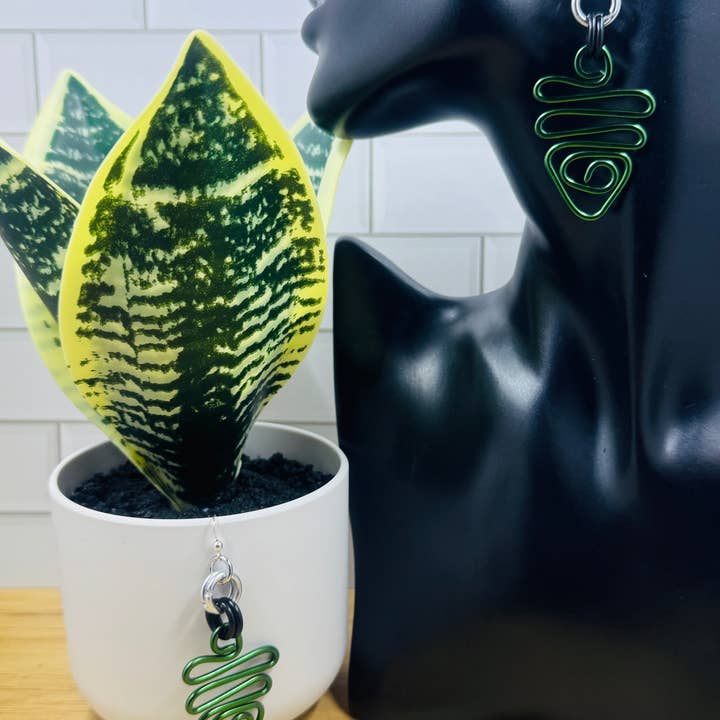 Jewelry With Me - Wholesale Dangle Earrings - Philadelphia Eagles Earrings Tribal Anodized Aluminum Wire with Sterling Silver Ear Wire (Copy)6